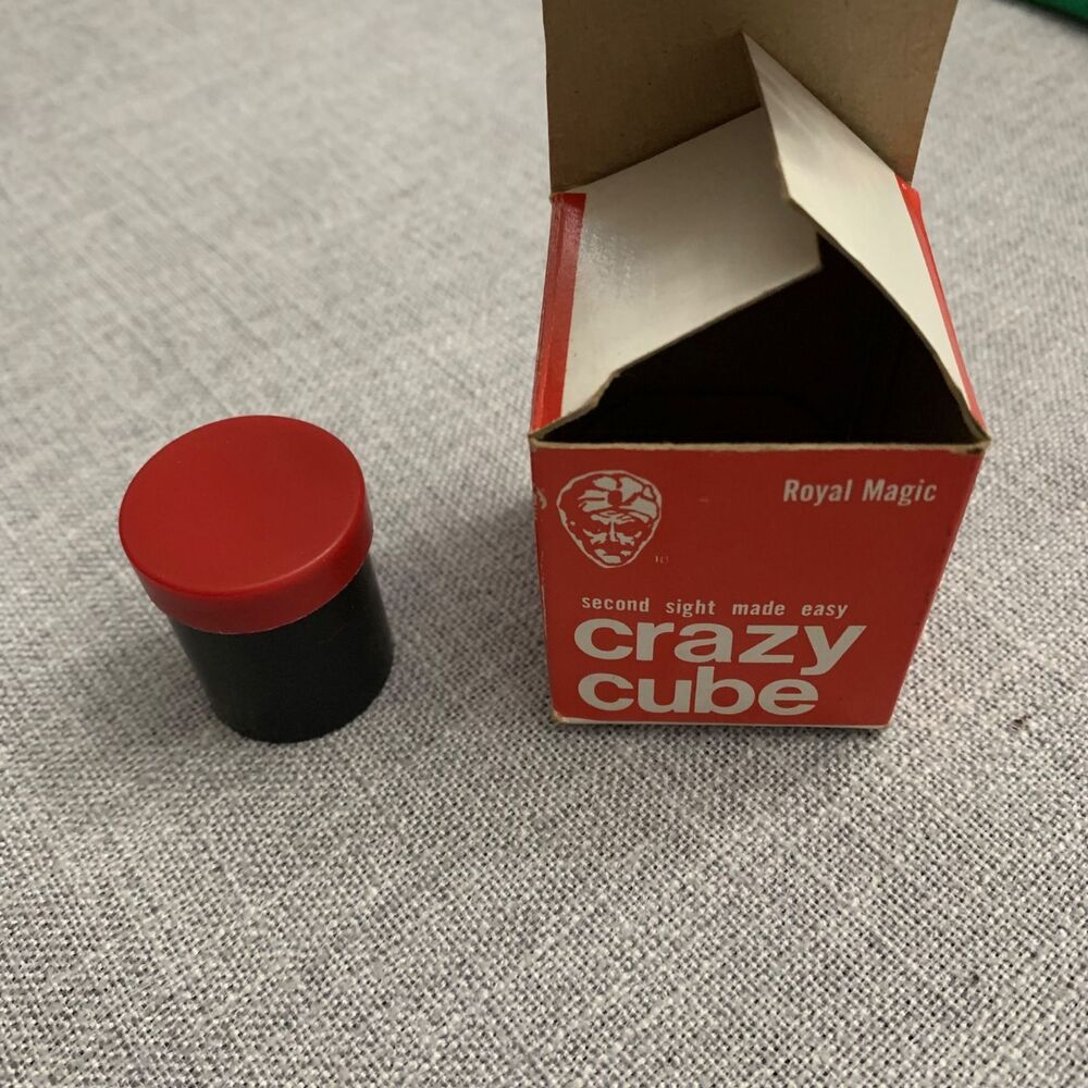 Vintage Royal Magic Crazy Cube Mind Reading Trick Box Set